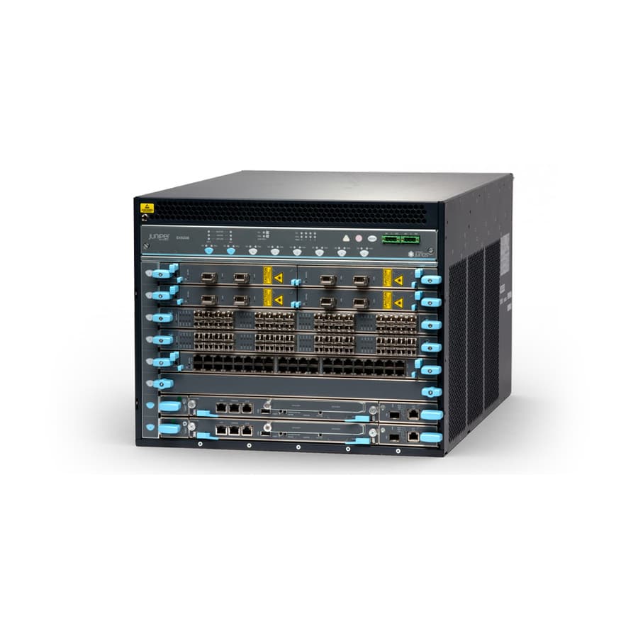 Juniper EX9208 8-slot redundant chassis for enterprise core networking, TAA compliant