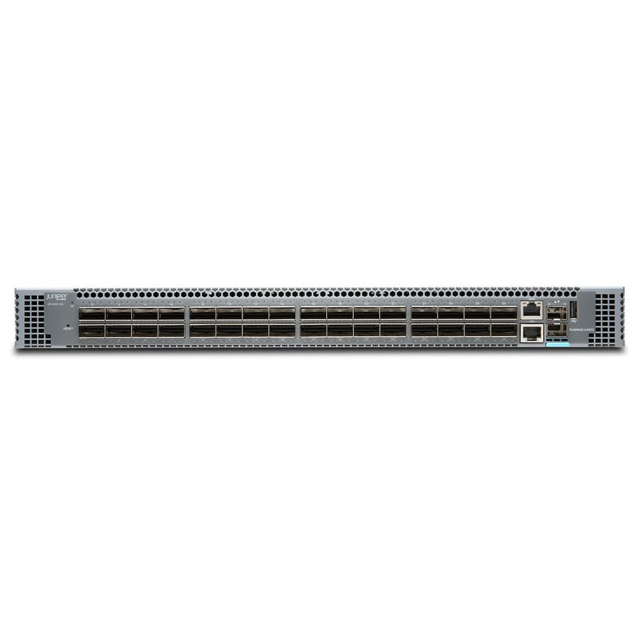 Juniper QFX5120-32C-DC-AFO 1U switch with 32 x 100G ports and DC airflow out design