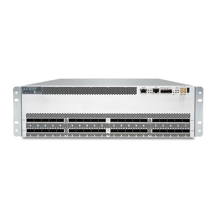 Juniper PTX10003-80C-AC carrier-grade routing chassis with 80 x 100GE capacity and AC power