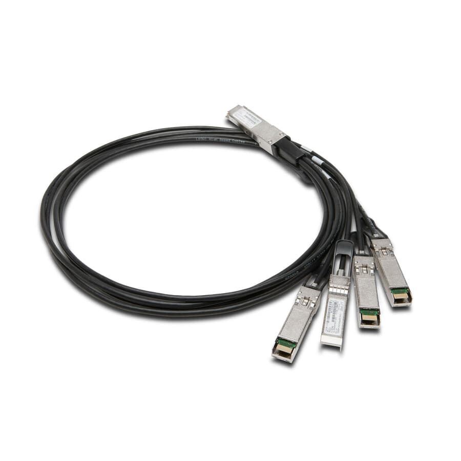 Juniper QSFP28 to SFP28 4x25G direct-attach copper cable, 5 m