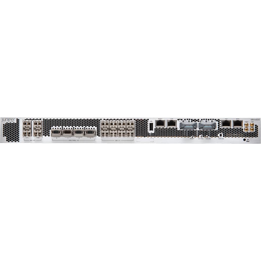 Juniper SRX4600-AC 1U next-generation firewall with 100 Gigabit Ethernet support
