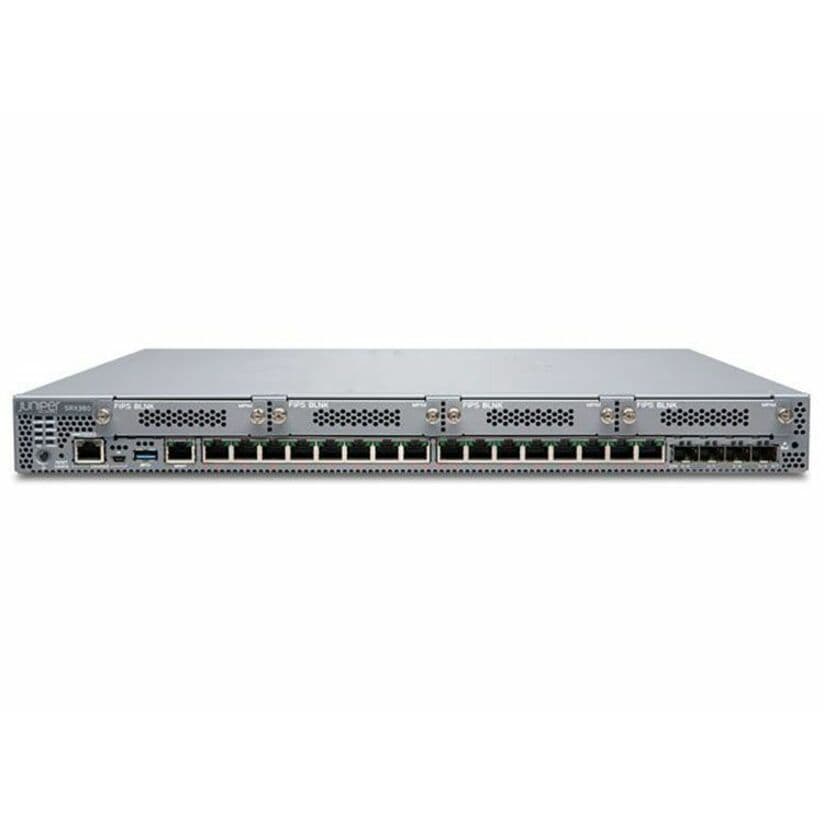 Juniper SRX380 firewall with Junos Base, rack-mount security appliance with 8 GbE ports