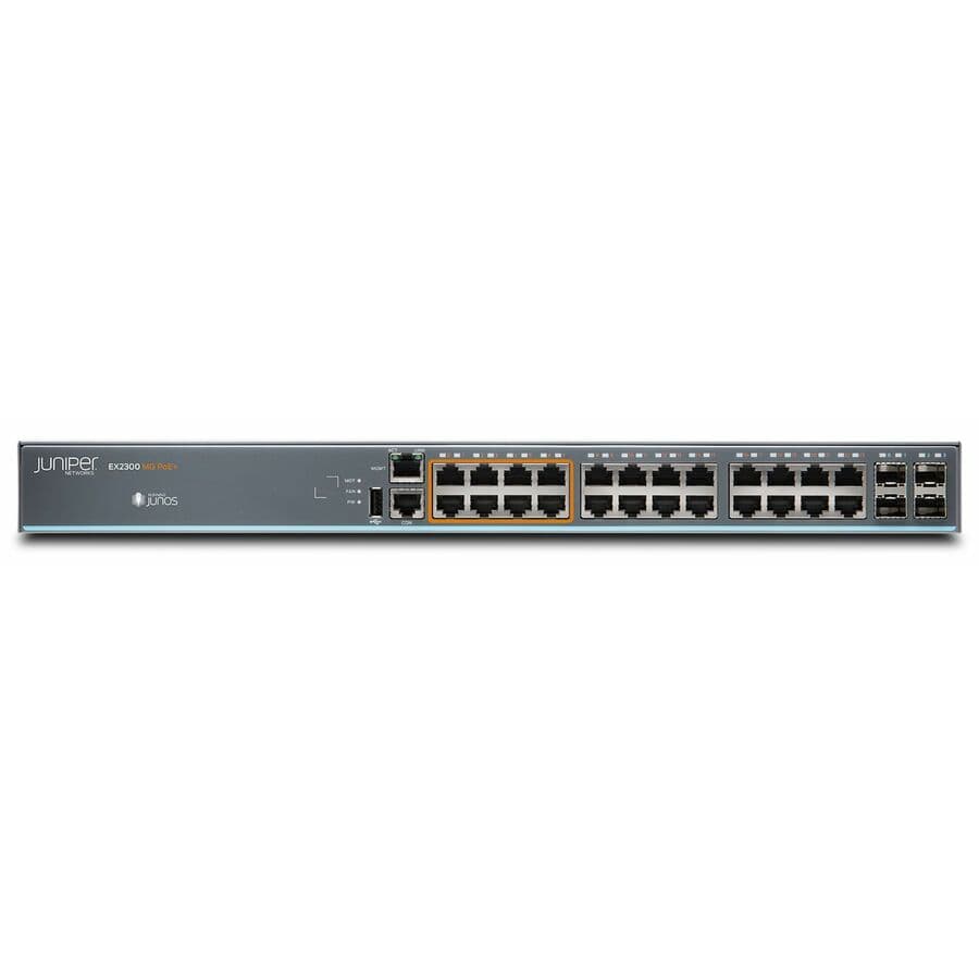 Juniper EX2300-24MP 3-year license and support for PoE switch deployments