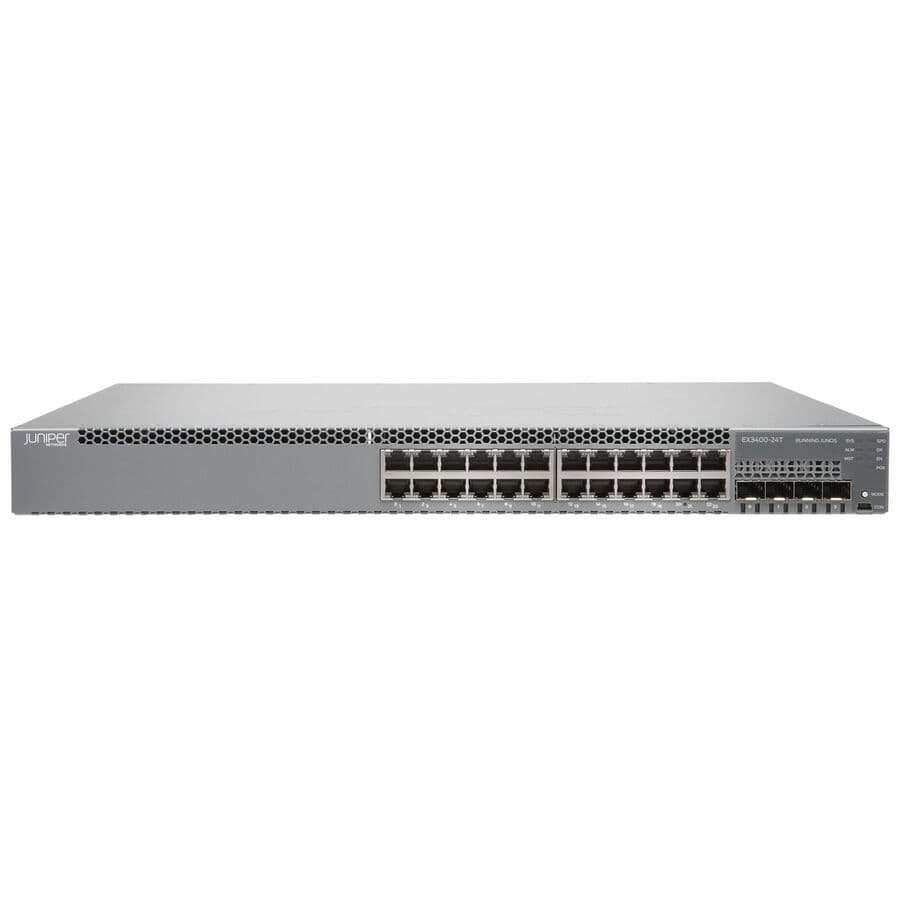 Juniper EX3400-24T managed switch licensing bundle with Mist and 3-year support