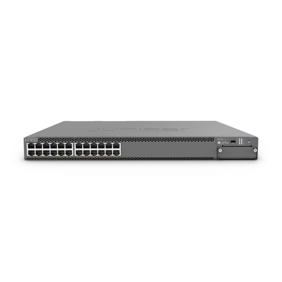 Juniper EX4400-24P 24-port PoE switch with 2 x 100G uplinks for enterprise access networking