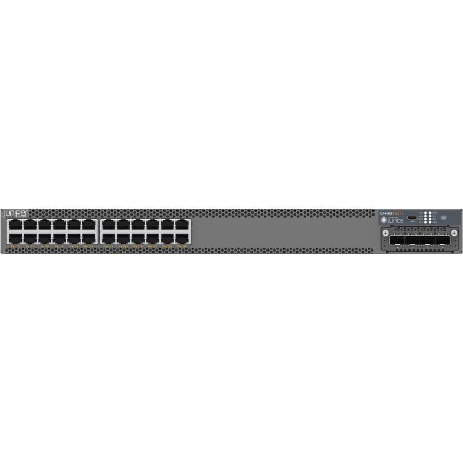 Juniper EX4400-24P-TAA 24-port managed PoE+ Gigabit Ethernet switch for TAA-compliant enterprise access