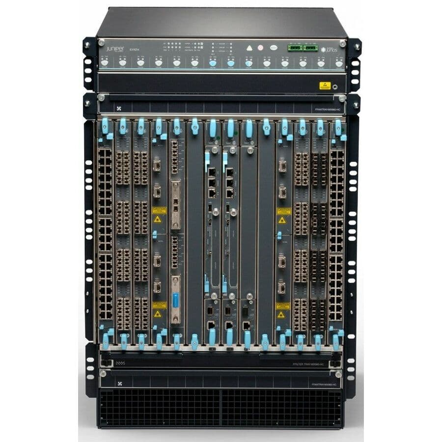 Juniper EX9214 TAA data center switch chassis with AC power and modular system design