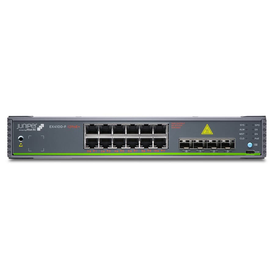 Juniper EX4100-F-12P 12-port PoE+ managed enterprise switch