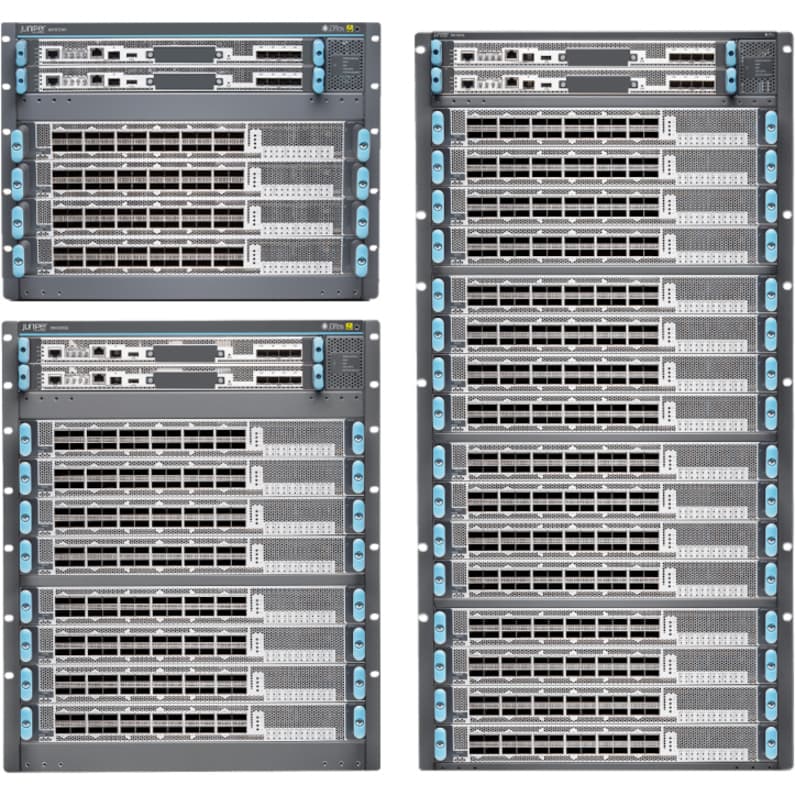 Juniper MX10004 base system with 5 fabric slots for carrier-grade routing deployments
