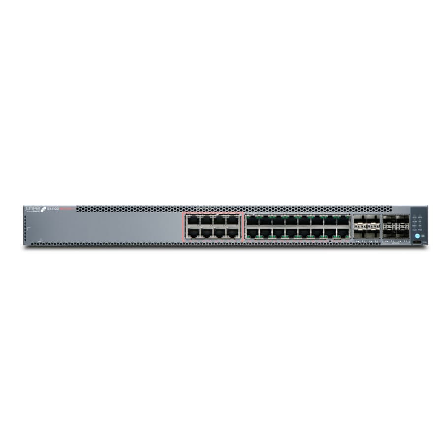 Juniper EX4100-24MP 24-port multi-gig PoE++ managed switch for branch and campus access