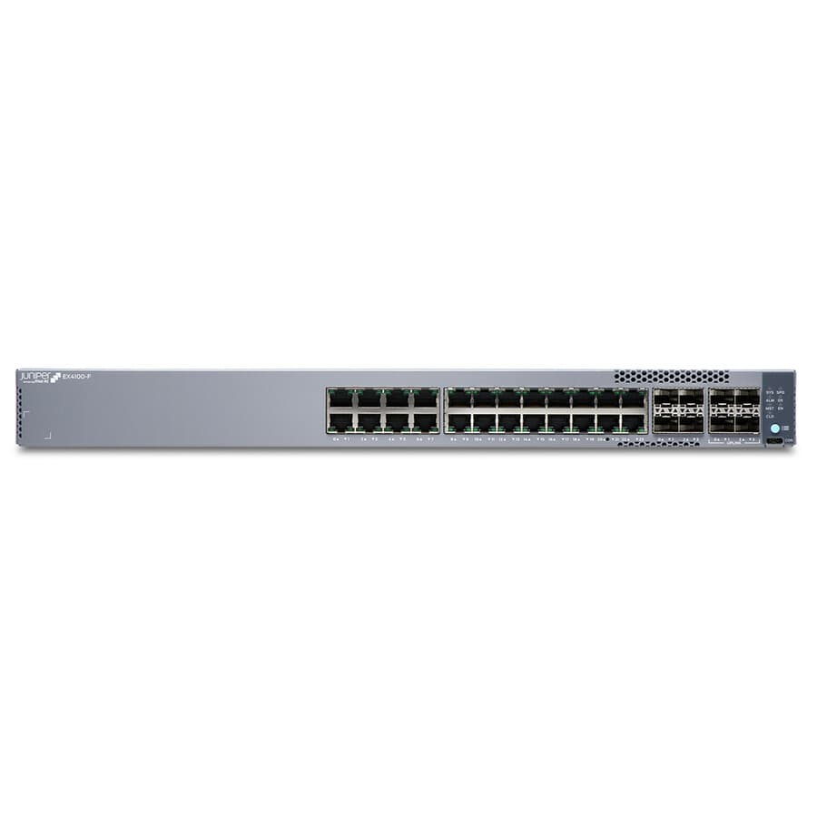 Juniper EX4100-F 24-port managed Layer 3 Ethernet switch for enterprise access networking