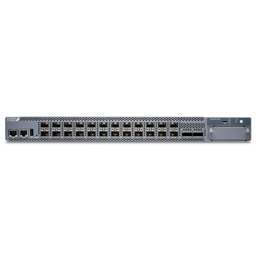 Juniper EX4400-24X managed switch with 24 x 10GBASE-X ports and 2 x 100G uplinks