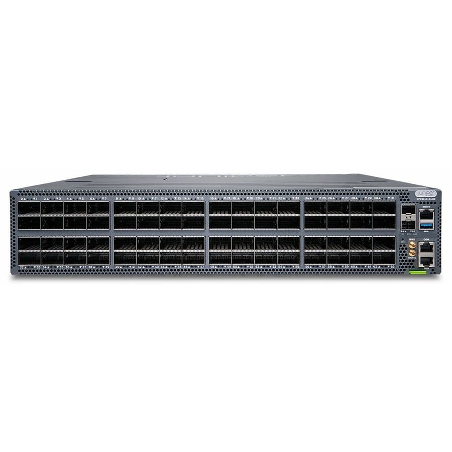 Juniper QFX5240-64OD-AO 1U data center switch with 64 x 800 GbE OSFP ports and air-out cooling
