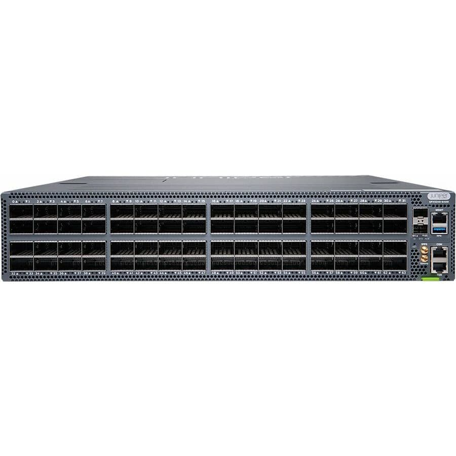 Juniper QFX5240-64OD-CHAS chassis switch with 64 x 800 GbE OSFP ports for data center fabrics