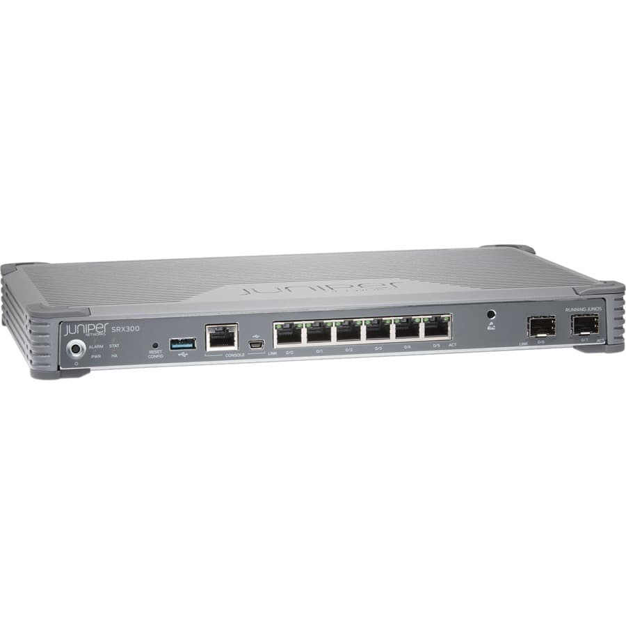Juniper SRX300 enterprise security router with JUNOS base for branch firewall and VPN use