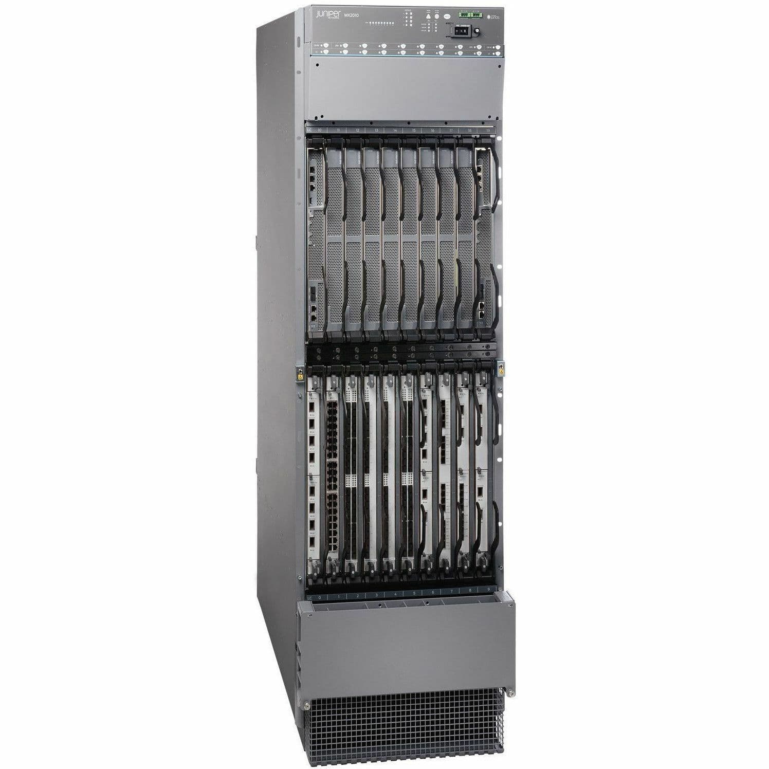 Juniper MX2010 Premium2 DC carrier-grade router chassis for high-density network core deployments