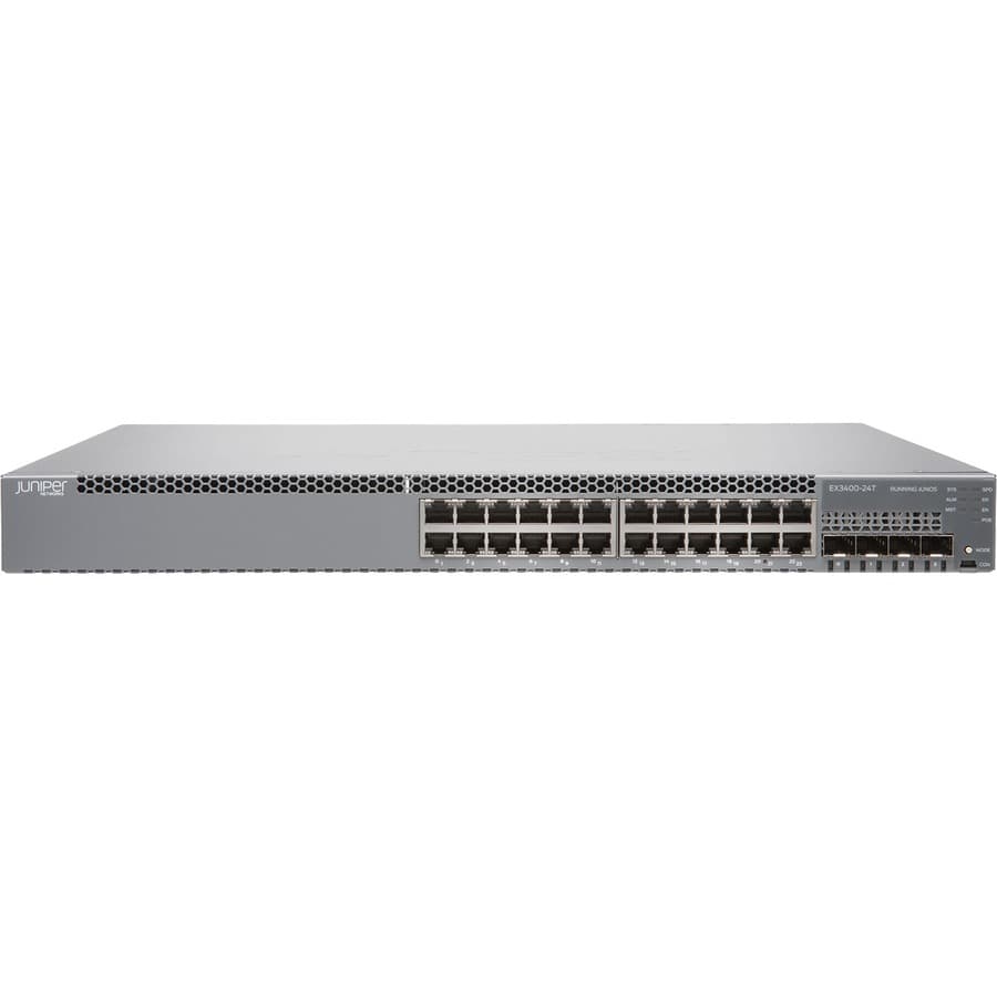 Juniper EX3400-24T-DC Managed Switch | 24-Port DC, Enterprise