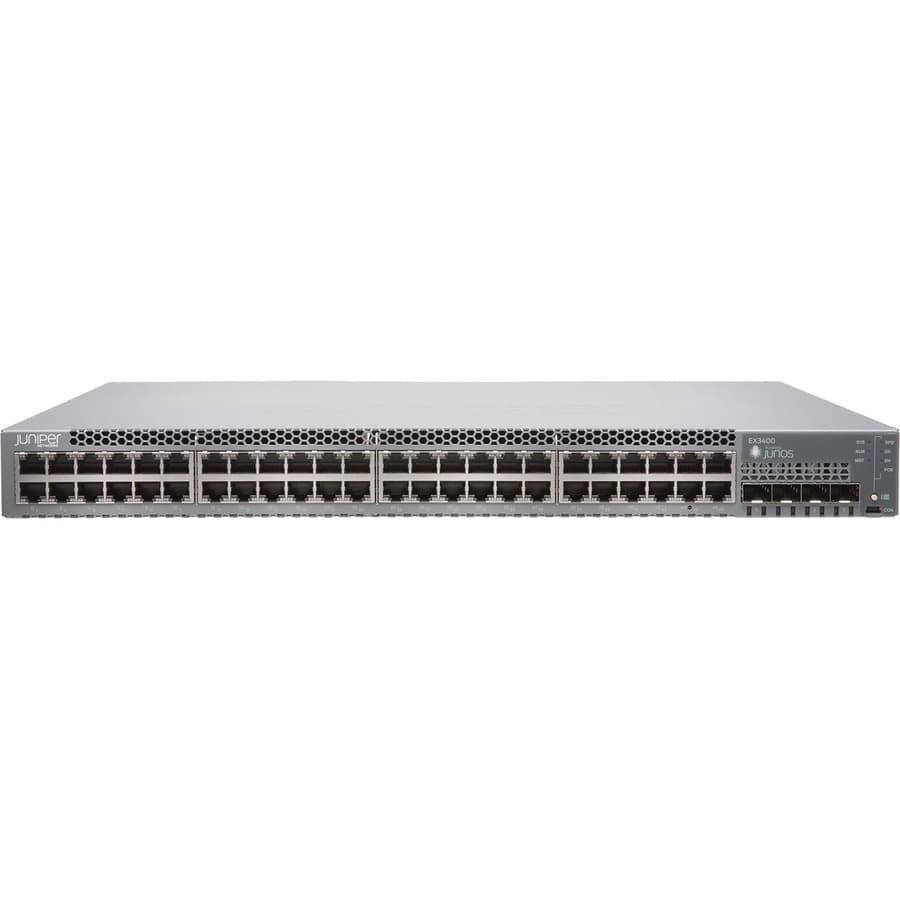 Juniper EX3400-48T-TAA 48-Port Managed Switch | Layer 2, Rack Mount