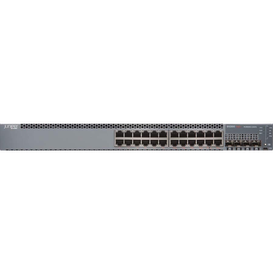 Juniper EX2300-24T-DC-TAA 24-Port Switch | TAA, Layer 3, Rack Mount
