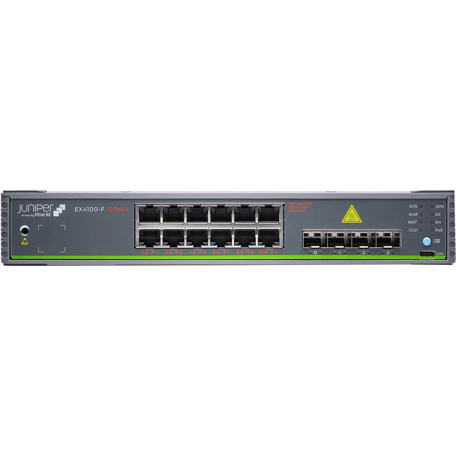 Juniper EX4100-F-12P 12-Port PoE+ Switch | Enterprise, Managed
